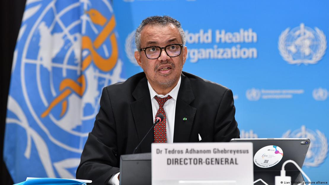 Dünya Sağlık Örgütü Başkanı Tedros Adhanom Ghebreyesus.