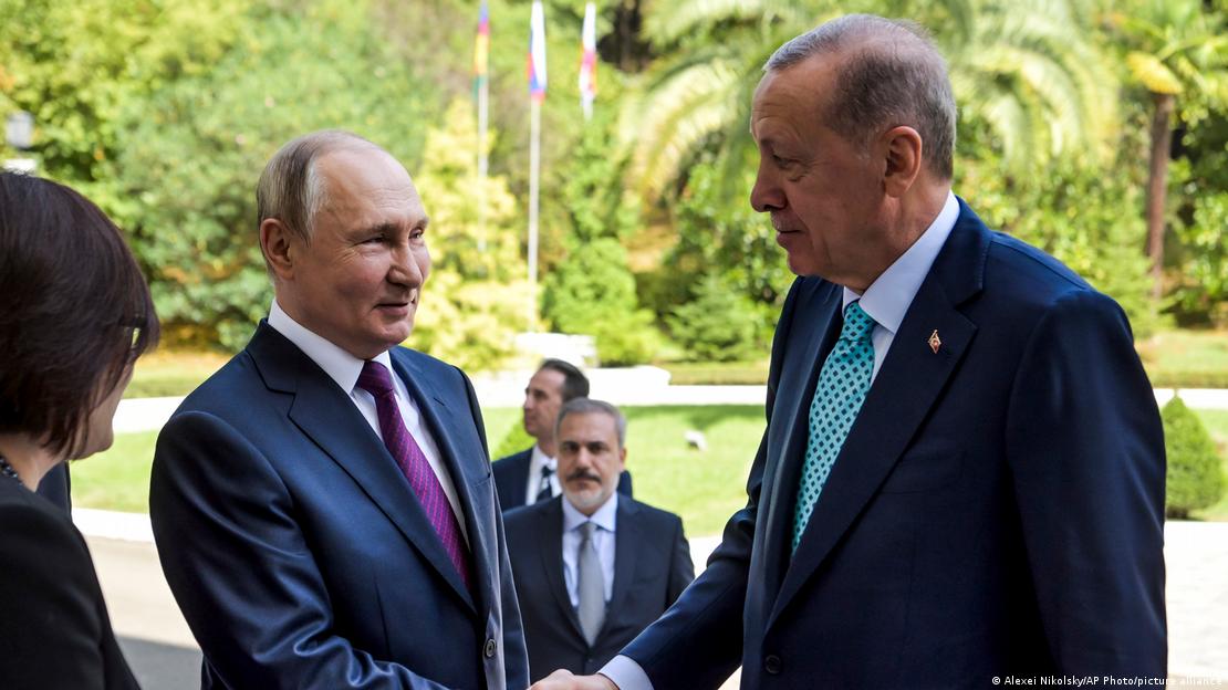 Rusya Devlet Başkanı Vladimir Putin ile Türkiye Cumhurbaşkanı Recep Tayyip Erdoğan.