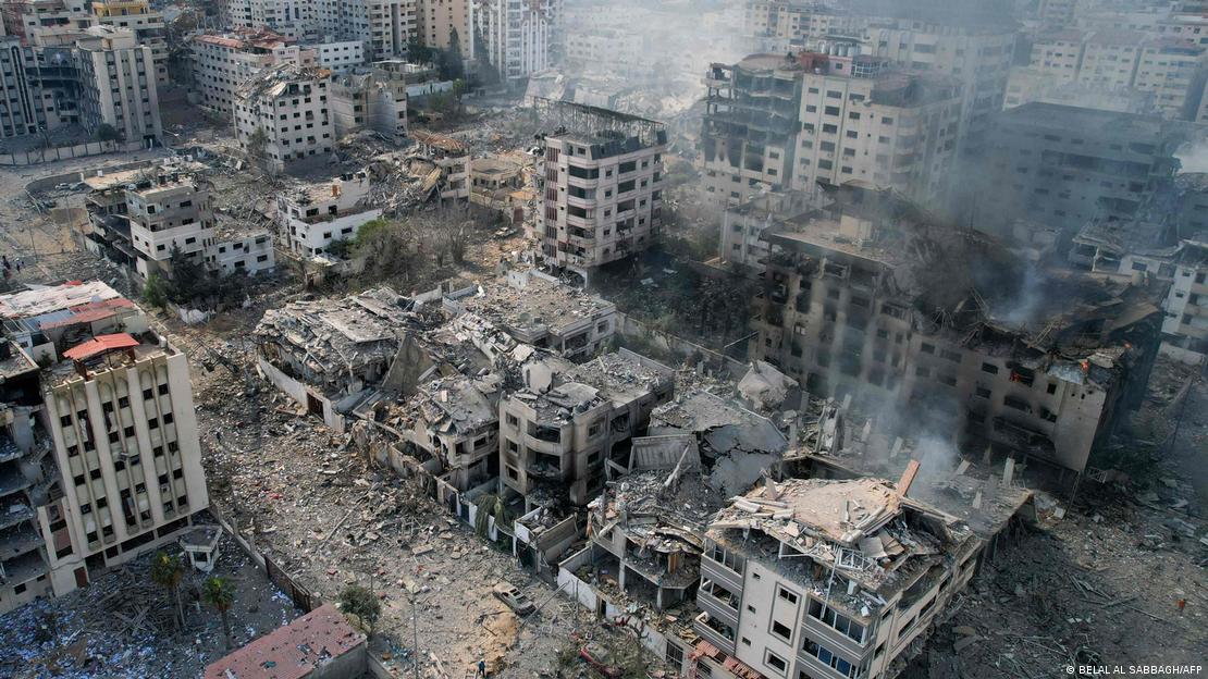 Gazze Şeridi'nde İsrail bombardımanın yol açtığı yıkım - (10.10.2023)
