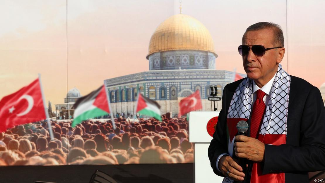 Cumhurbaşkanı Recep Tayyip Erdoğan, Büyük Filistin mitiginde