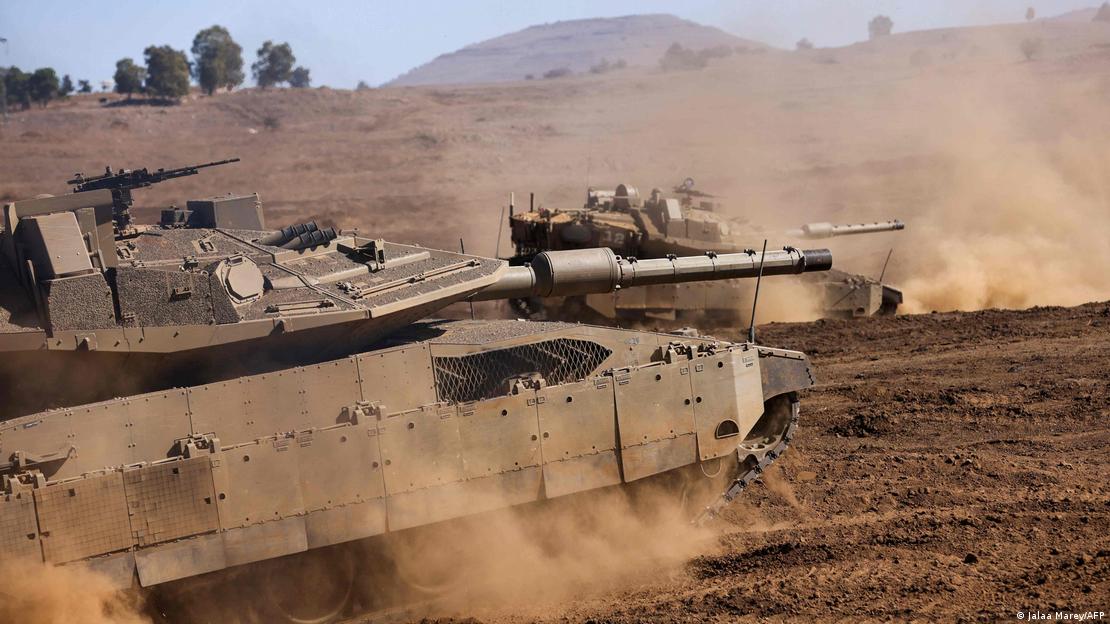 Golan Tepelerinde İsrail tankları