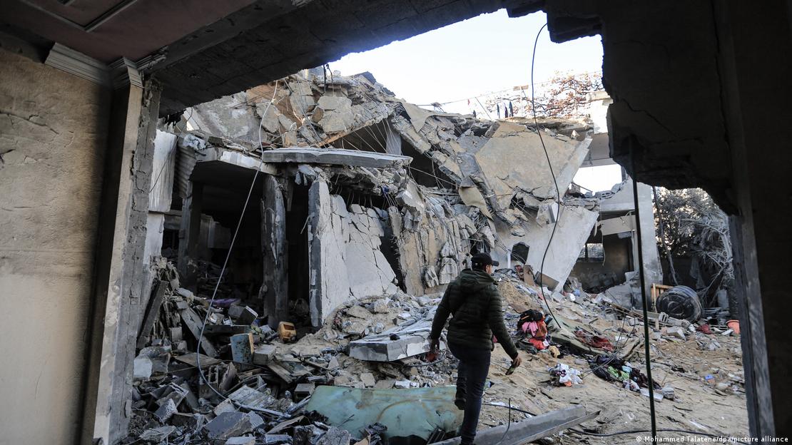 Gazastreifen Rafah 2024 | Zerstörung nach Bombenangriff