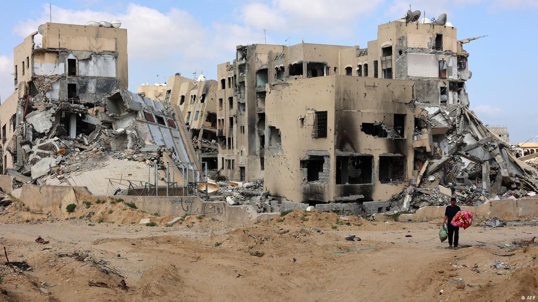 Gazze'de yıkık binalar